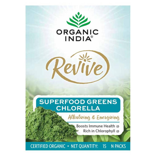 Organic India Revive Superfood Greens Chlorella | Swadesiicart