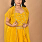 Morchari Women Hand Embroidery Crop Top-Yellow - Swadesiicart