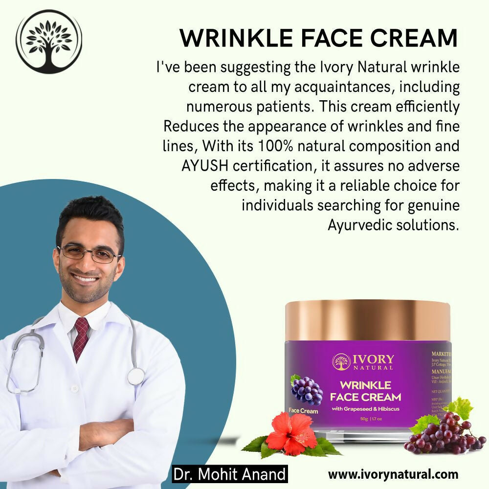 Ivory Natural Wrinkle Face Cream For More Radiant And Youthful Look | Swadesiicart