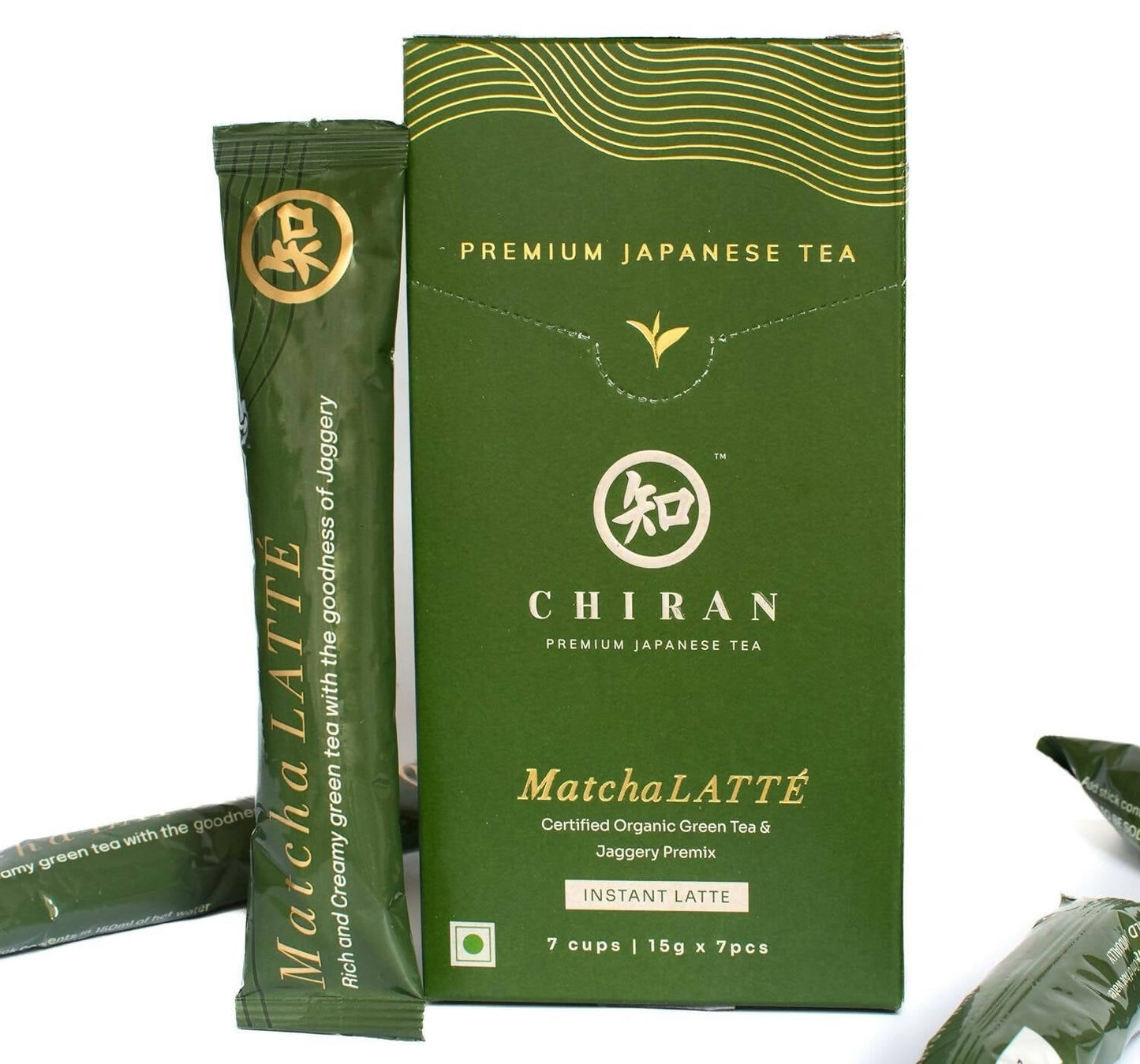 Chiran Instant Matcha Latte Premix Sachets | Swadesiicart