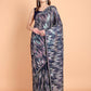 Vamsee Dhavani Navy Blue Georgette Saree - Swadesiicart