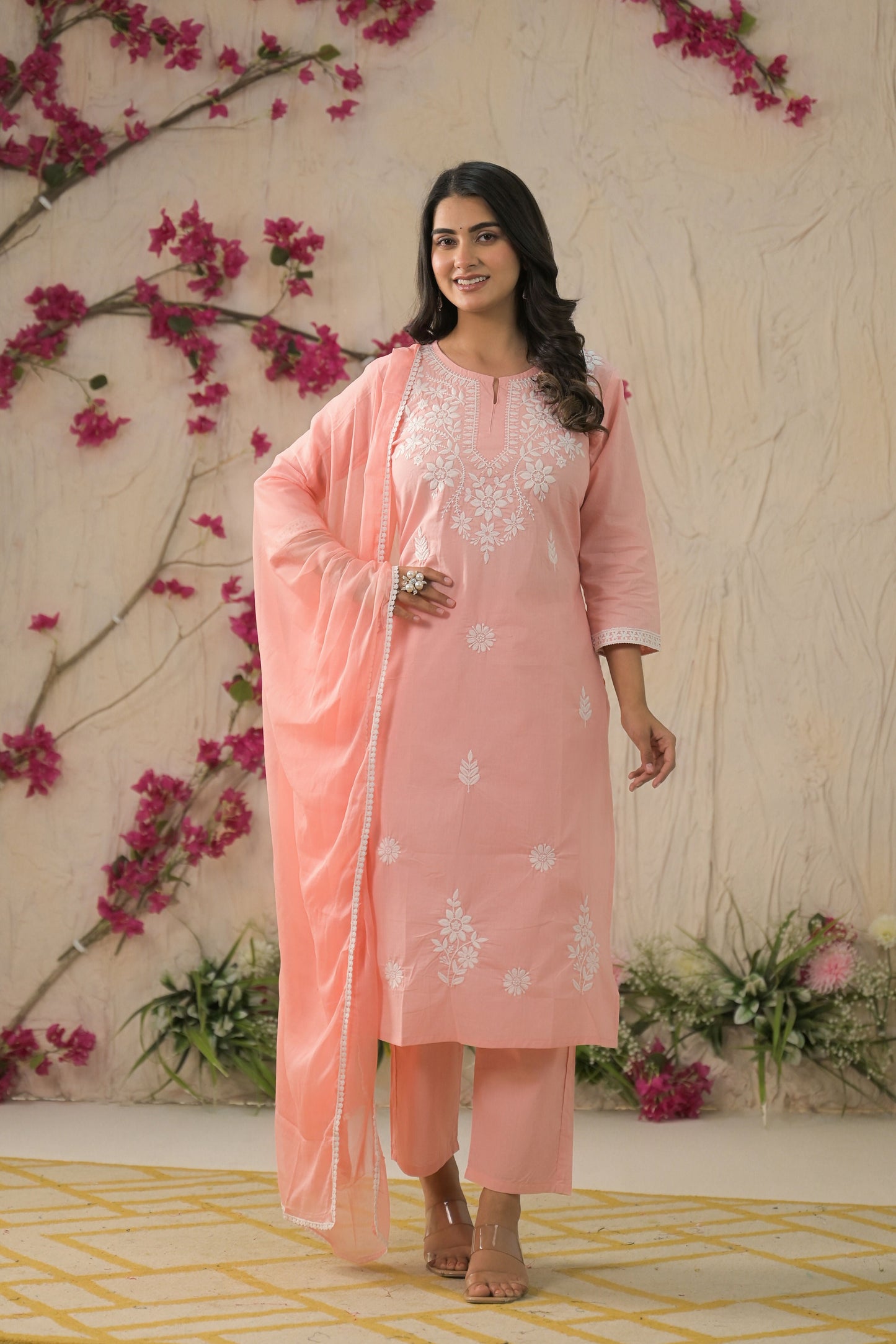 Ethnic Festive Wear Cotton Violate Stitched Suit With Dupatta - Tanisha | Swadesiicart