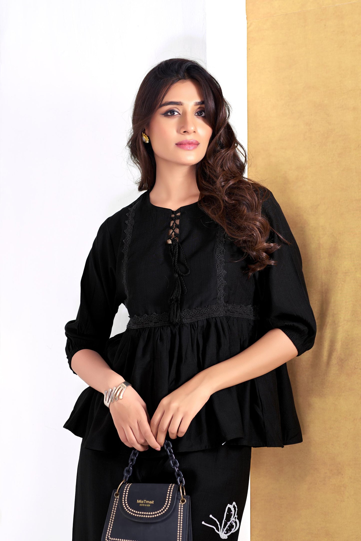 BulBul Nira Black Co-Ord Set - Swadesiicart
