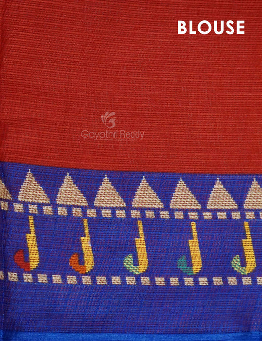 Dark Red Colour With All Over Buttes Semi Silk Kota Saree By Gayathri Reddy Designer Studio | Swadesiicart