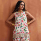 trueBrowns Off White Print Sharara Set | Swadesiicart