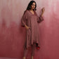 trueBrowns Brown Modal High low Kurta Set | Swadesiicart