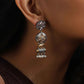 trueBrowns Silver Gold Tone Kundan Earrings | Swadesiicart
