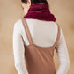 InWeave Women's Burgundy Faux Fur Neck Warmer - Swadesiicart