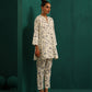 trueBrowns Blue Floral Cotton Printed Relaxed Co-ord Set - Swadesiicart