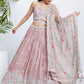 House of Panchhi Green Chiffon Position Print With Sequins Embroidery Lehenga Choli & Dupatta | Swadesiicart