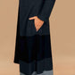 trueBrowns Dark Grey Woollen Cape | Swadesiicart