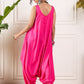 InWeave Pink Round Sleeveless Jumpsuit - Swadesiicart