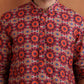 trueBrowns Men's Beige Printed Kurta | Swadesiicart