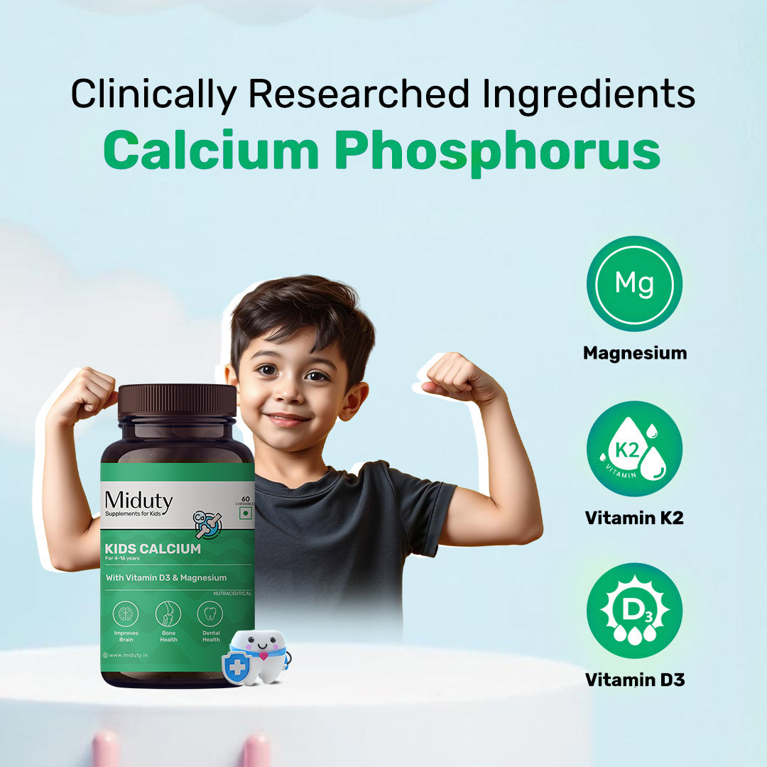 Miduty by Palak Notes Kids Calcium Chewables | Swadesiicart