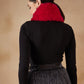 InWeave Women's Cherry Red Fur Neckpiece - Swadesiicart