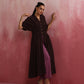 trueBrowns Cola Cotton Dobby Pleated Kurta Set | Swadesiicart
