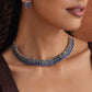 trueBrowns Silver Tone Beaded Necklace Set - Swadesiicart