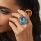 trueBrowns Silver Tone Fish Embossed Ring | Swadesiicart