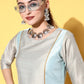 Ahalyaa Women Blue Ethnic Motifs Dress | Swadesiicart