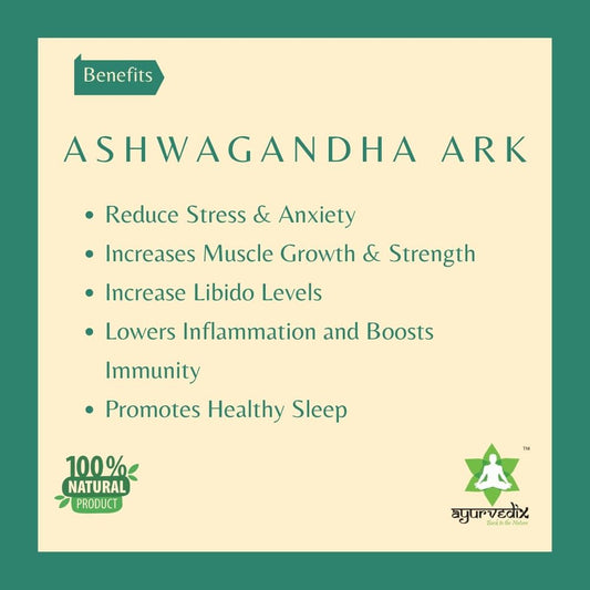 Ayurvedix Ashwagandha Ark - Swadesiicart