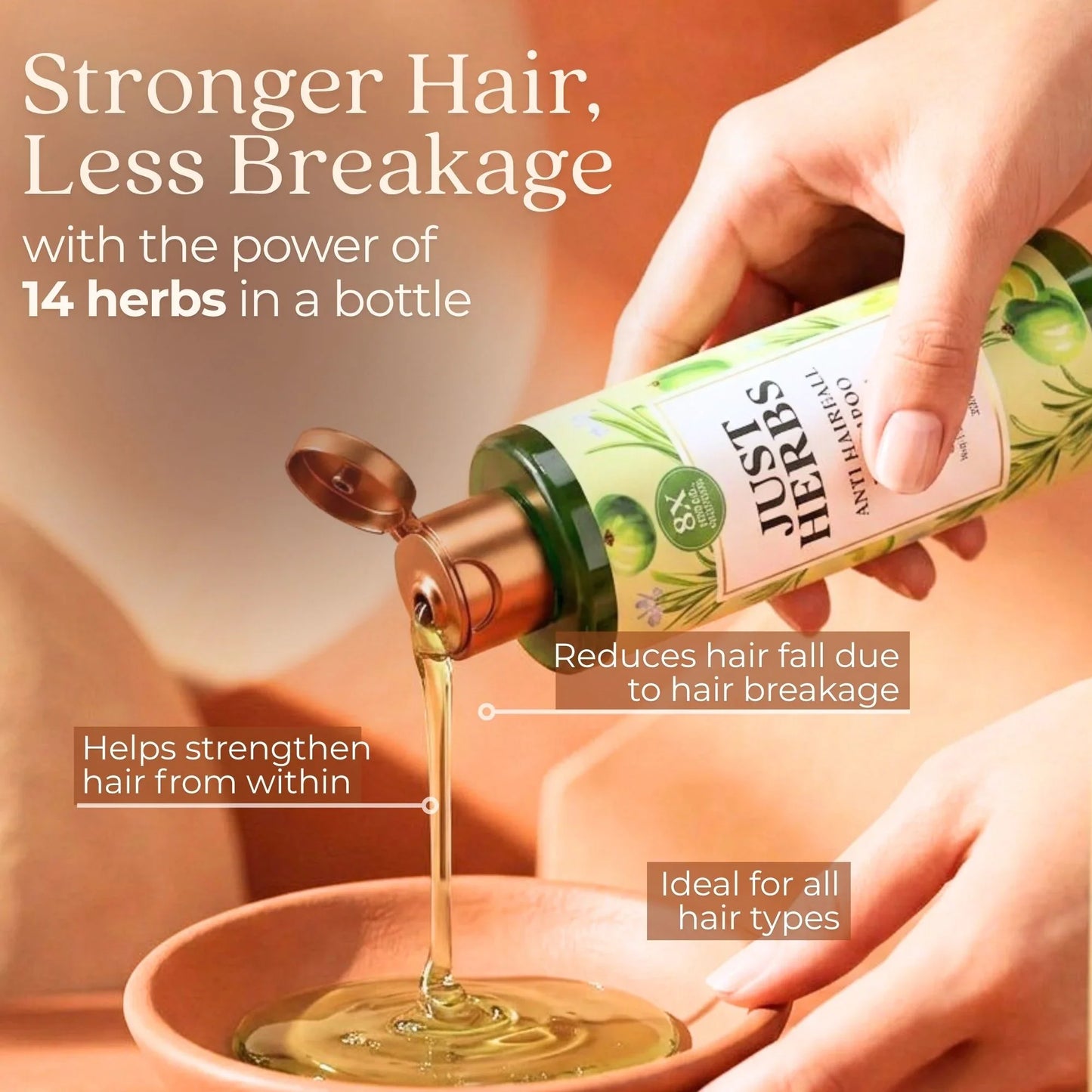 Anti Hairfall Shampoo | Rosemary, Amla & 12 Herbs - 200ml