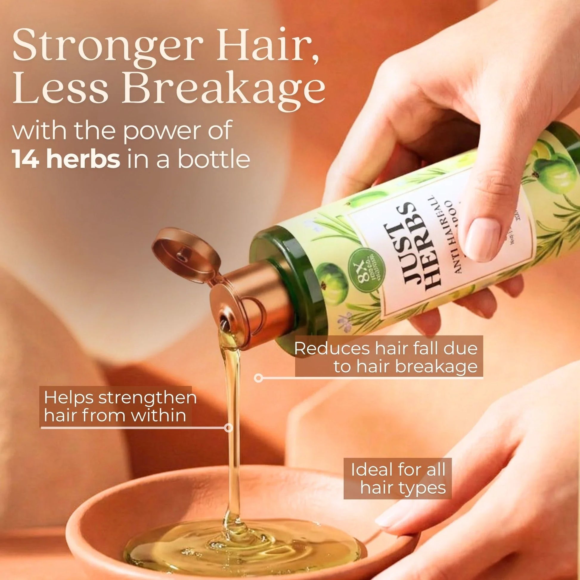 Anti Hairfall Shampoo | Rosemary, Amla & 12 Herbs - 200ml