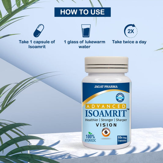 Jagat Pharma ISOAMRIT Eye Care Capsules For Dry Eyes | Swadesiicart