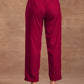 trueBrowns Rani Pink Velvet Pant | Swadesiicart
