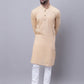 Even Apparels Yellow Pure Cotton Kurta With Band Collar | Swadesiicart