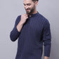 Indian Clothing Even Apparels Blue Pure Cotton Short Kurta With Band Collar | Swadesiicart