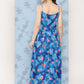InWeave Women's Blue Pink Japanese Art Strappy Set - Swadesiicart