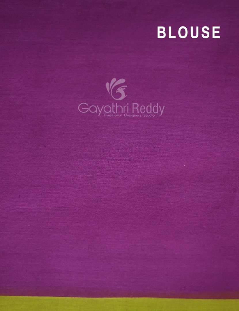 Block Print Apple Green Coloured Mulmul Cotton Saree By Gayathri Reddy Designer Studio | Swadesiicart