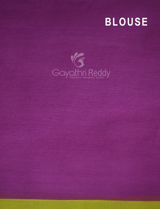 Block Print Apple Green Coloured Mulmul Cotton Saree By Gayathri Reddy Designer Studio | Swadesiicart
