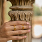 trueBrowns Gold-Polished Bel Rings | Swadesiicart