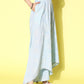 Ahalyaa Women Off White & Blue Floral Printed Flared Ethnic Palazzos | Swadesiicart
