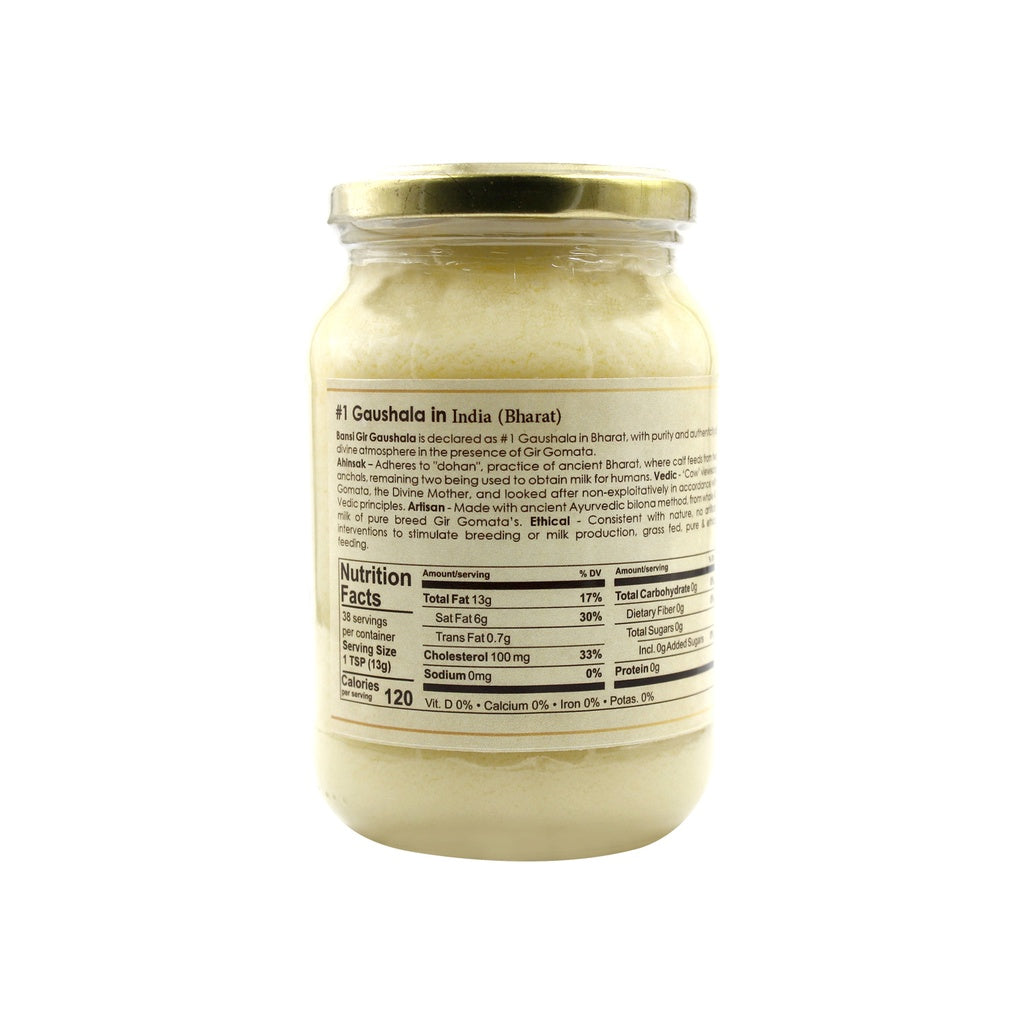 Gir Ahinsak Gau Ghee (A2) Bilona - A2 Ghee, Traditional Bilona Ghee, Desi Pure Breed Gir Gaumata (A2) - Swadesiicart