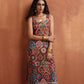 trueBrowns Cola Print Straight Kurta Set | Swadesiicart