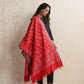 trueBrowns Red Woollen Stole | Swadesiicart