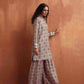 trueBrowns Off White Geometric Print Sharara Set | Swadesiicart