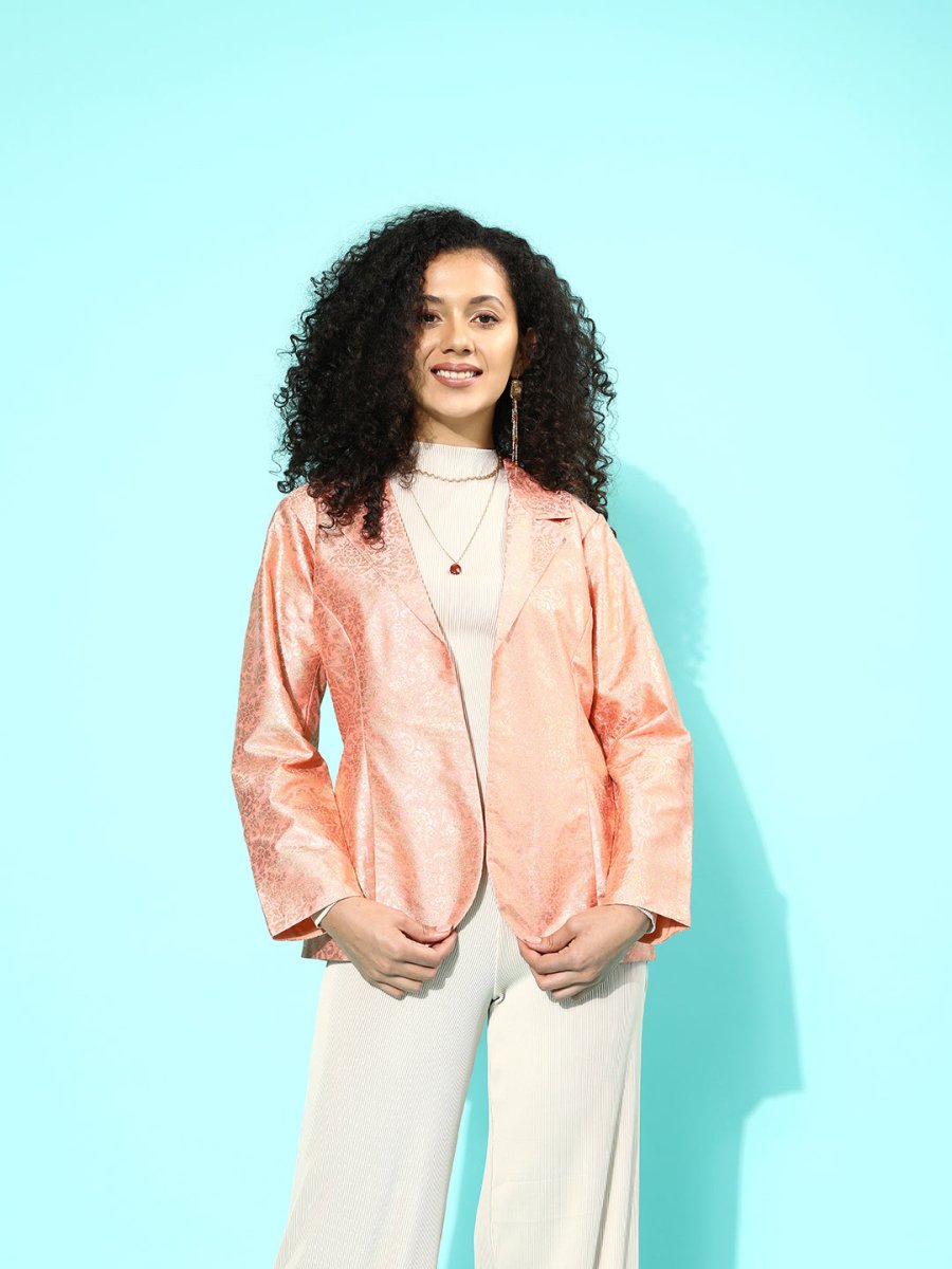 Ahalyaa Women Printed Blazer | Swadesiicart