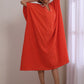 trueBrowns Orange Dobby Panel Kaftan Dress | Swadesiicart