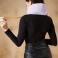 InWeave Women's Light Mauve Fur Neckpiece - Swadesiicart