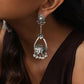 trueBrowns Silver Tone Floral Chandbaali Earrings - Swadesiicart