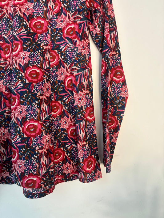 trueBrowns Pink Floral Top | Swadesiicart