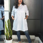trueBrowns White Slub Kurta | Swadesiicart