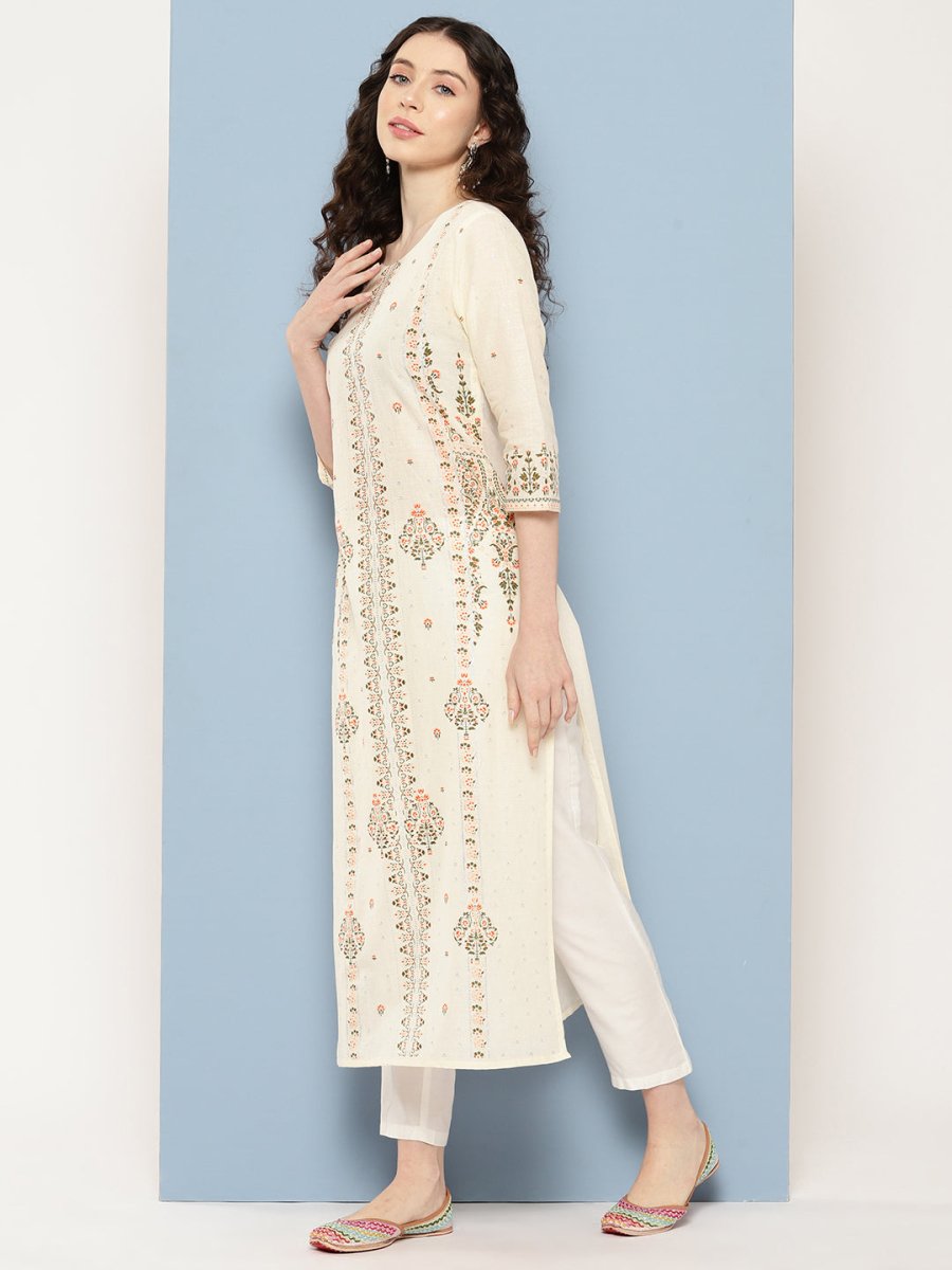 Ahalyaa Women Floral Printed Kurta | Swadesiicart