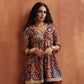 trueBrowns Brown Print Flared Co-ord Set - Swadesiicart
