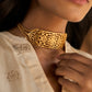 trueBrowns Gold-Polished Choker | Swadesiicart