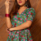 Pomcha Jaipur Surangi Kalidar Cotton Anarkali Set | Swadesiicart