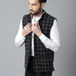 Even Apparels Men's Black Nehru Jacket With Welt Pockets | Swadesiicart